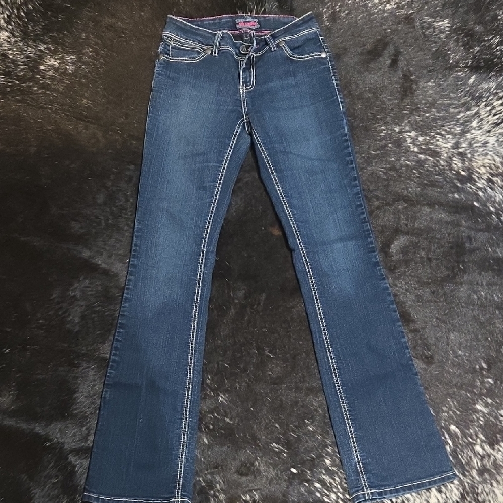 Wrangler Women's Dark Blue Flare BOOTY UP Jeans
